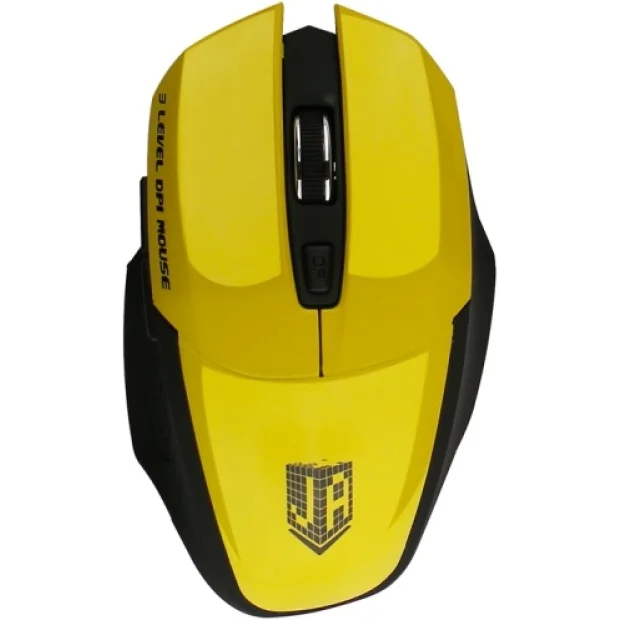 Мышь Jet.A Comfort OM-U38G (черный/желтый)
